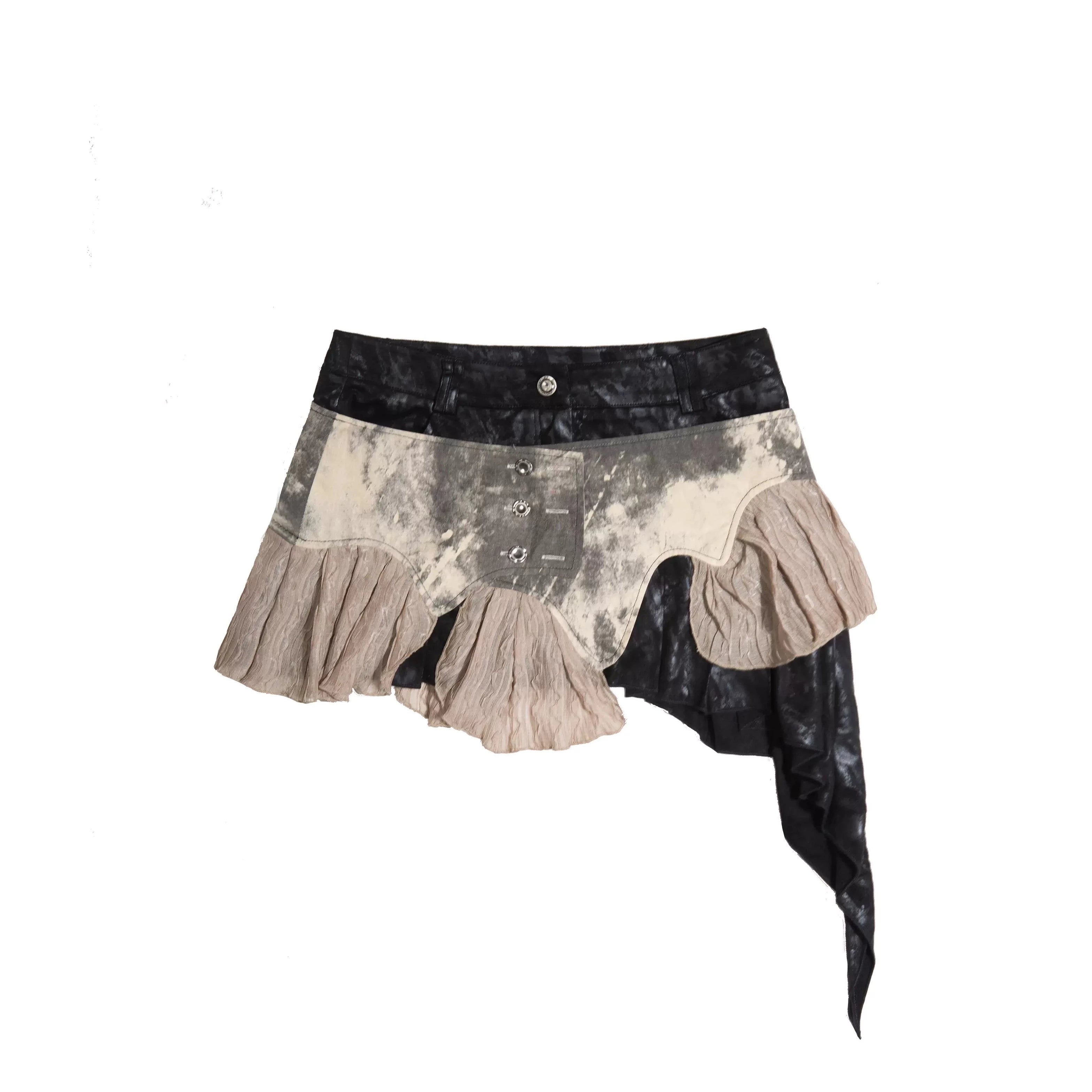 Tie Dye Frilled Fishtail Skirt SL10024